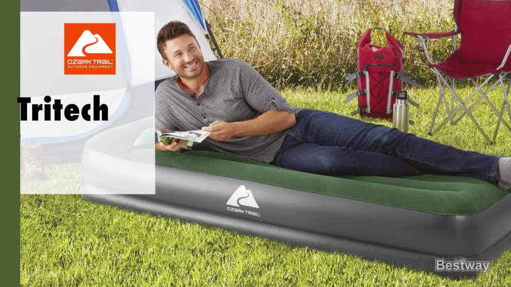 Ozark Trail 14" Air Mattress with In & Out Pump, Twin
