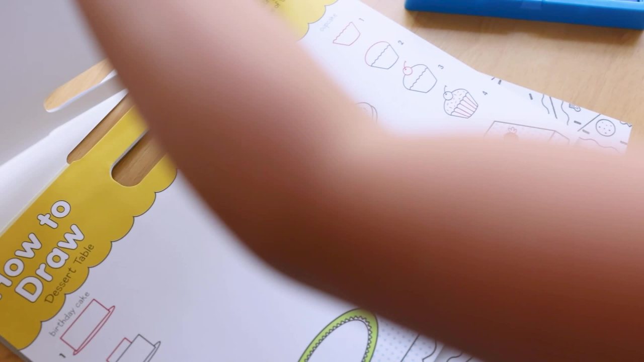 thumbnail video image 2 of Melissa & Doug Playmats Food Fun Take-Along Paper Coloring And Learning Activity Pads (24 Pages), 2 of 10