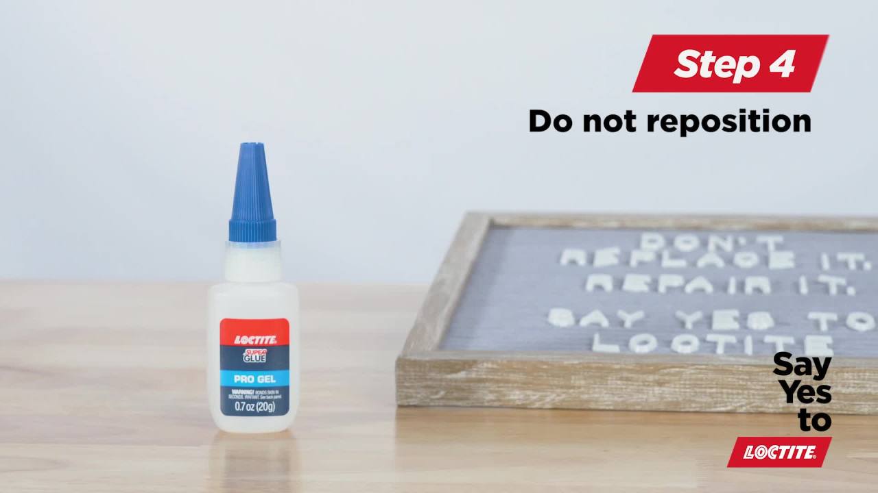 thumbnail video image 2 of Loctite Super Glue Professional Gel, Pack of 1, Clear 20 g Bottle, 2 of 12