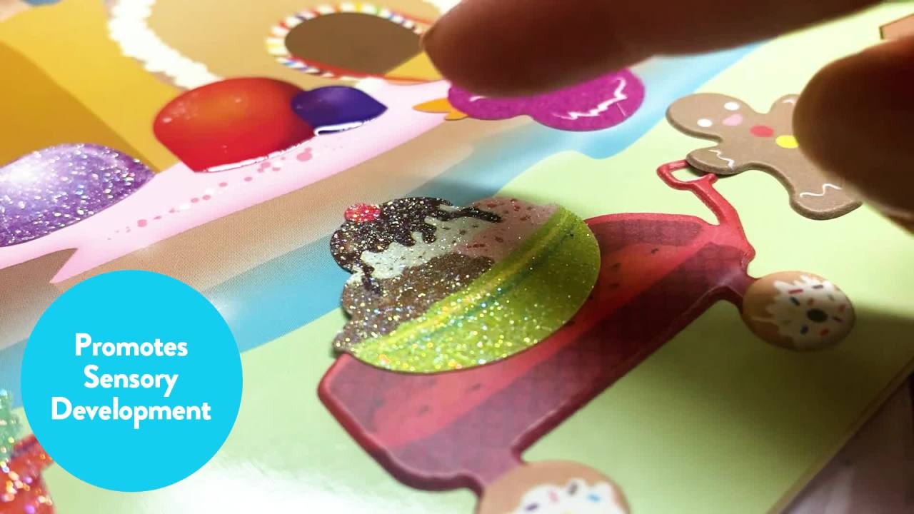 thumbnail video image 2 of Creativity for Kids Sensory Stickers Sweets- Toddler Arts & Craft Kits, Sensory, Boys and Girls (Ages 3+), 2 of 8