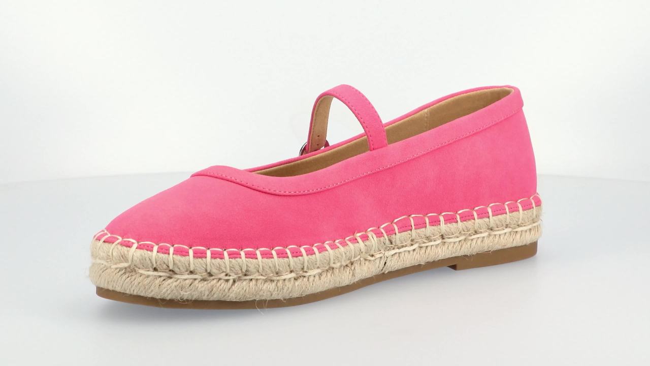 thumbnail video image 2 of Journee Women's Kenzie Round Toe Espadrille Mary Janes, 2 of 10