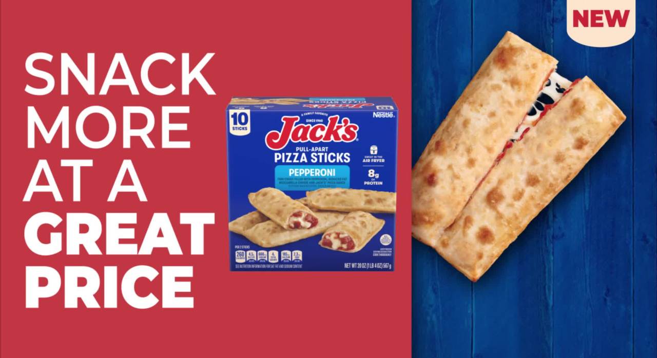 thumbnail video image 2 of Jack's Pepperoni Pizza Stick Snacks, 20 oz (Frozen), 2 of 8