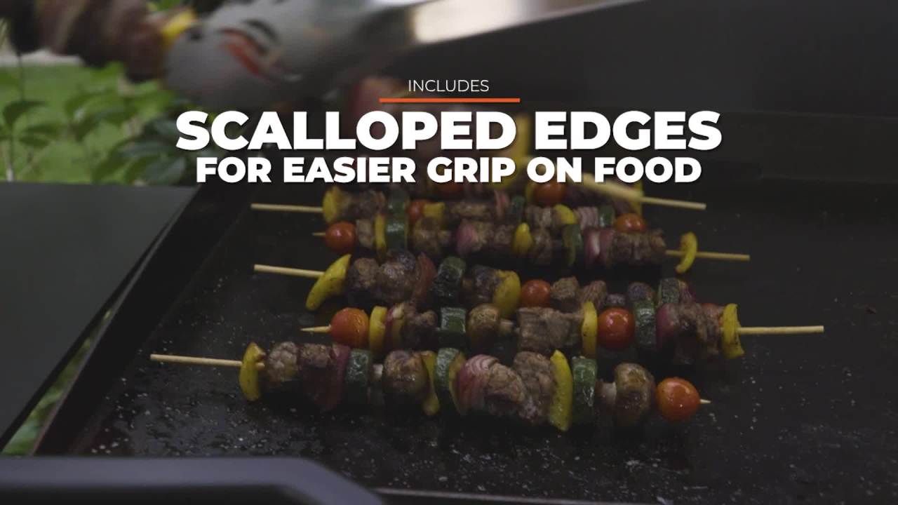 thumbnail video image 2 of Blackstone Tongs Silicone Non-Slip Grip Stainless Steel, 2 of 10