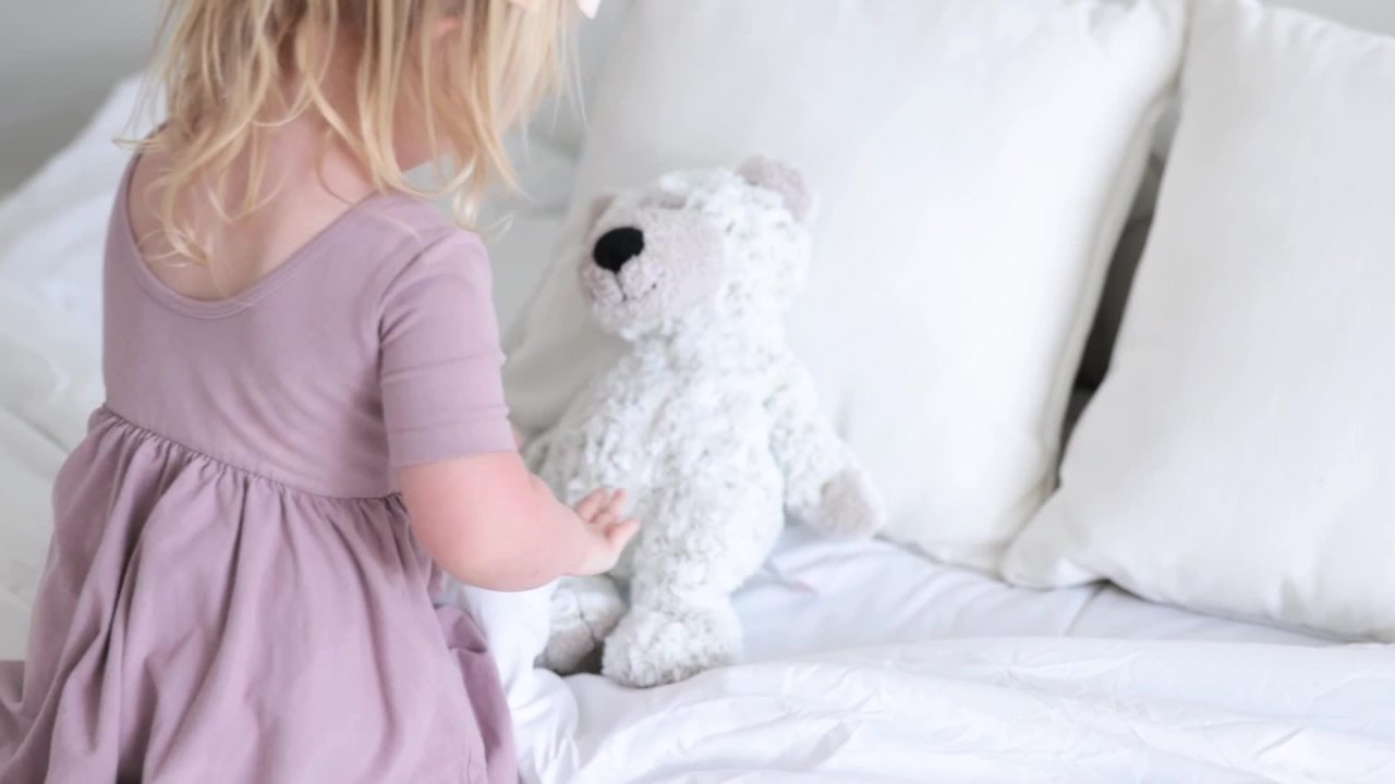 thumbnail video image 2 of Melissa & Doug Greyson Bear Stuffed Animal, 2 of 10