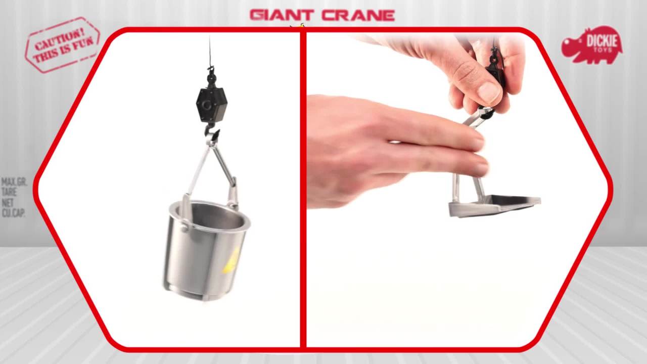 thumbnail video image 2 of Dickie Toys - Majorette Giant Crane, 2 of 8