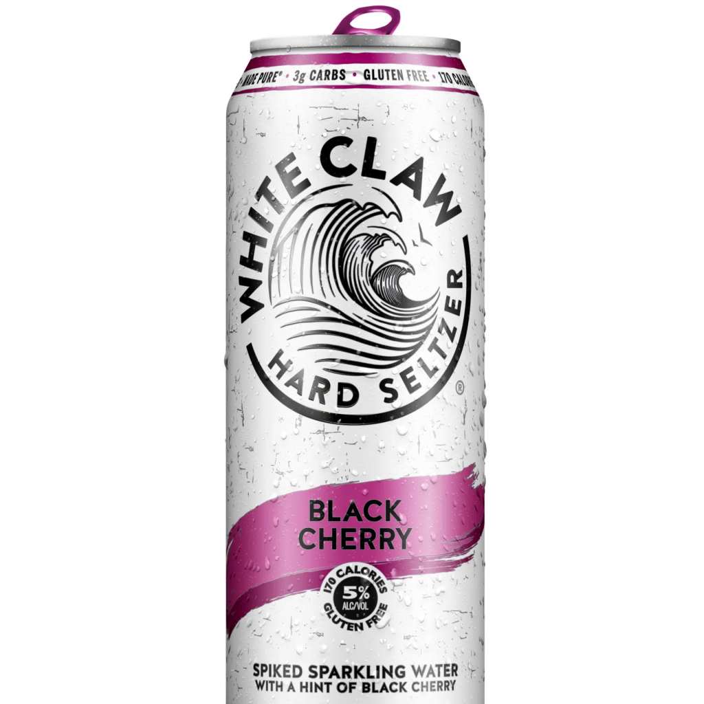 thumbnail video image 2 of White Claw Hard Seltzer Black Cherry, 19.2 fl oz Can, 5% ABV, 2 of 8