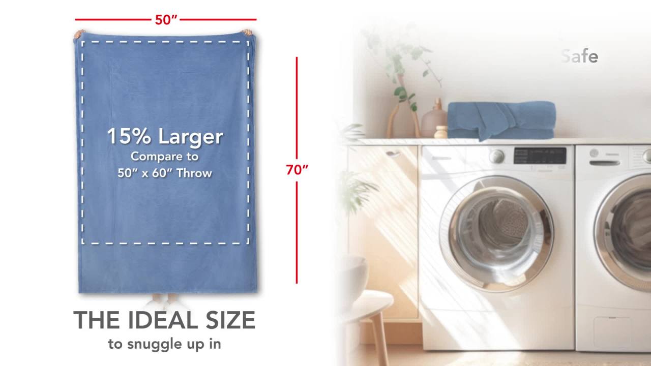 thumbnail video image 2 of Sunbeam Electric Heated Throw Blanket Neutral Plaid Microplush 4 Heat Settings 50x70, 2 of 13