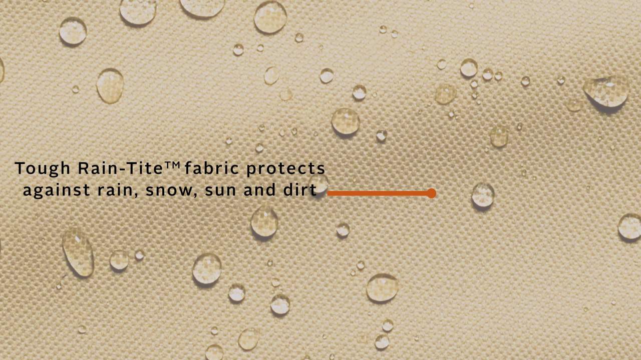 thumbnail video image 2 of Classic Accessories 20 in. H x 13.75 in. W x 45.5 in. L Brown Polyester Cushion Bag, 2 of 7