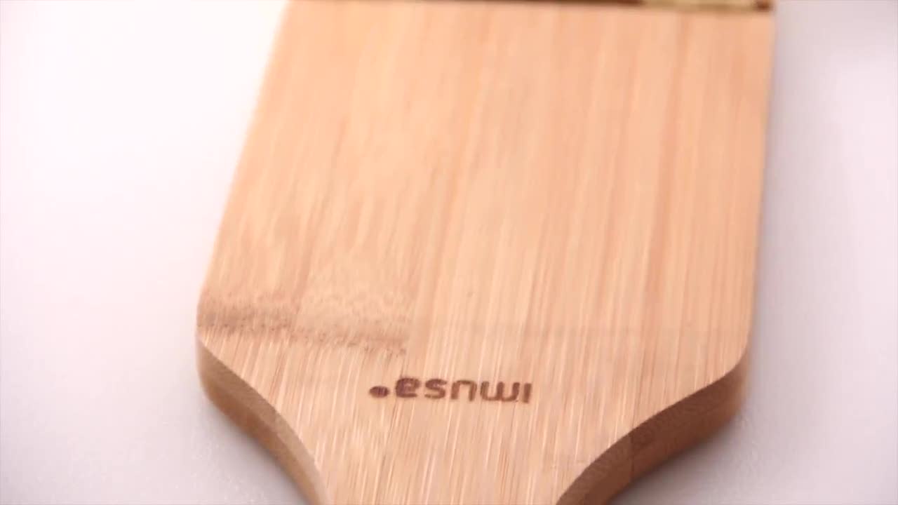 thumbnail video image 2 of IMUSA  Bamboo Tostonera/Plantain Press, Large, 2 of 8