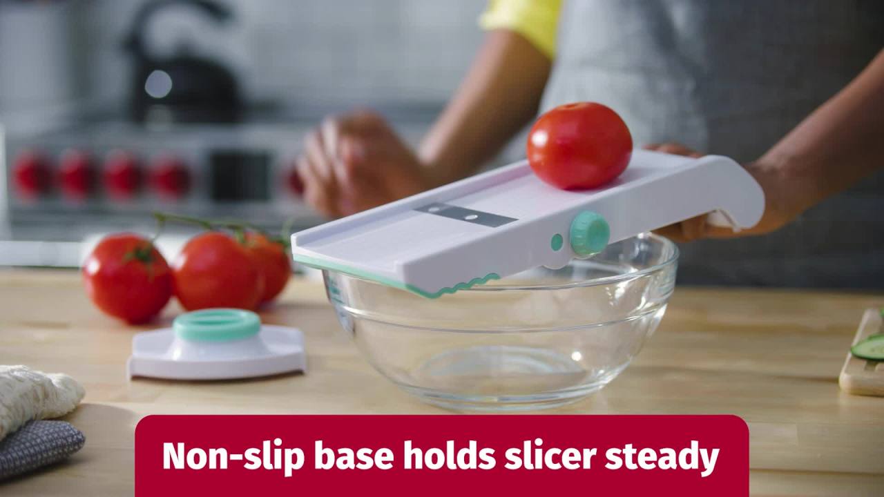 thumbnail video image 3 of GoodCook Pro Mandoline Slicer, 3 of 23