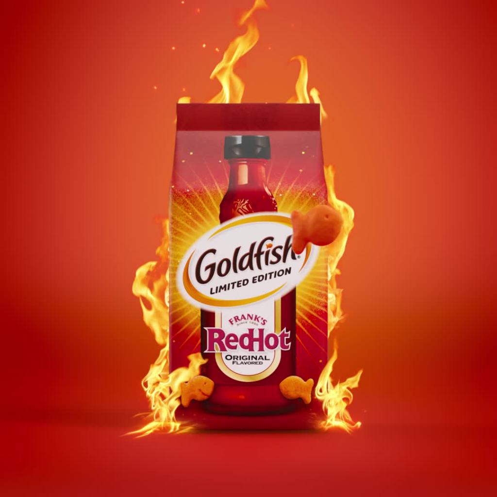 thumbnail video image 2 of Goldfish Franks RedHot Bag, 6.6 oz Bag, 2 of 9