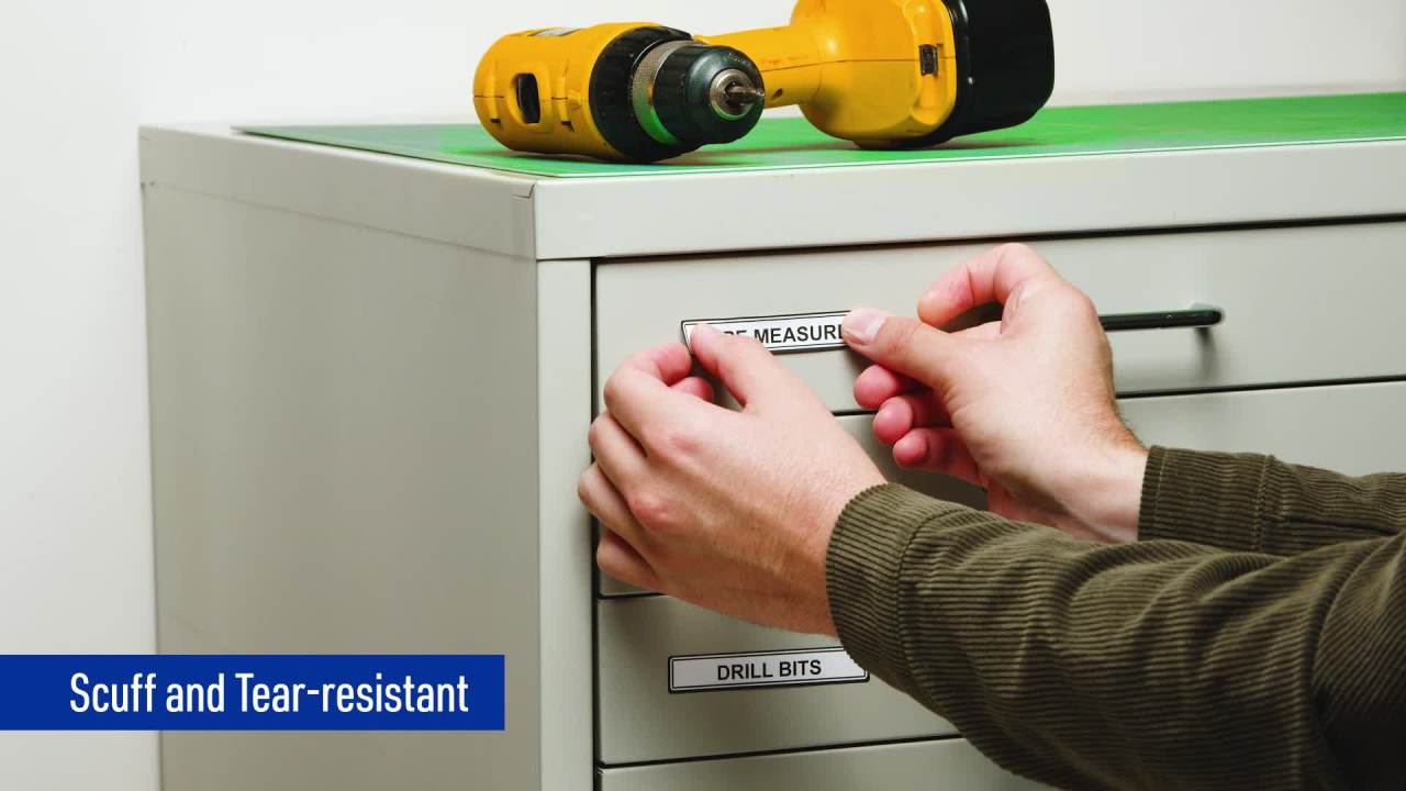 thumbnail video image 2 of Avery Durable Labels, 3-1/2" x 1-1/4", Assorted, 20 Total (41413), 2 of 9