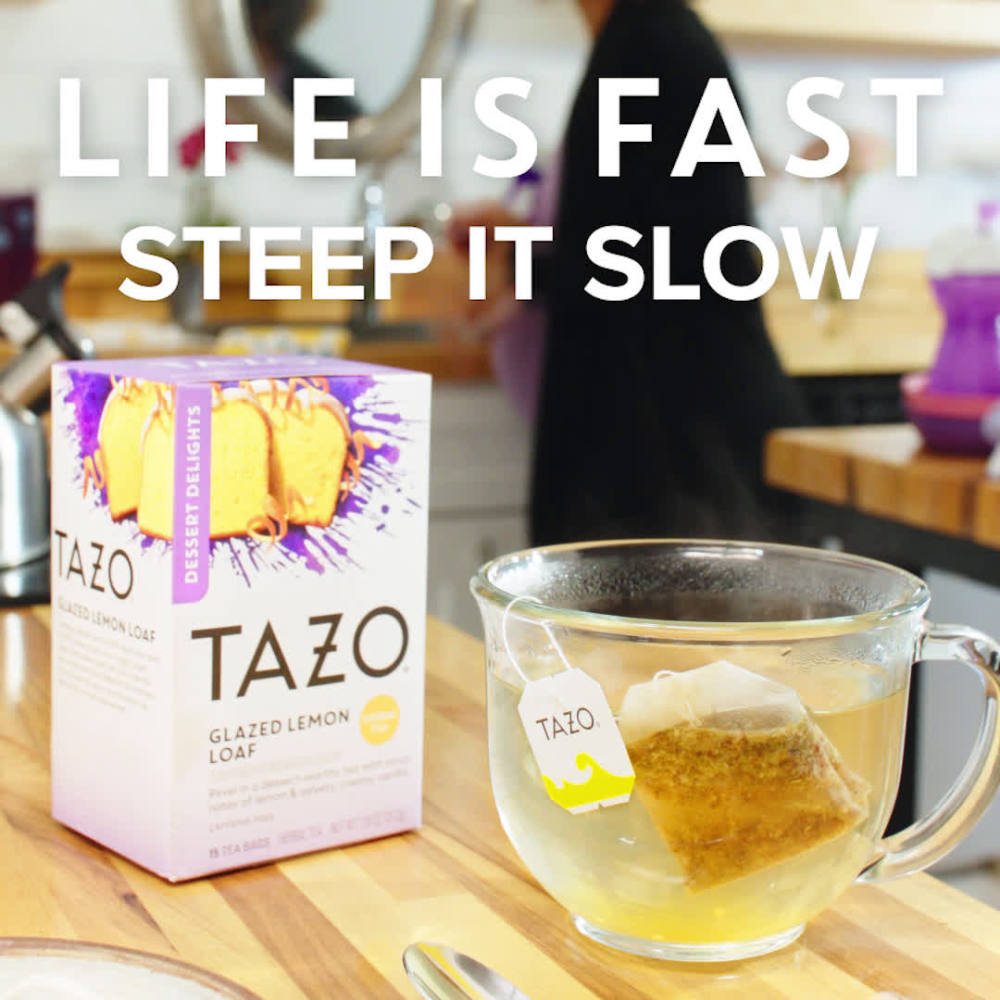 TAZO Dessert Delights Black Tea, Glazed Lemon Loaf, Caffeinated, Tea