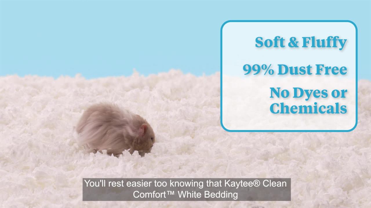 thumbnail video image 2 of Kaytee Forti-Diet Clean Comfort Small Animal Bedding, White 24.6 Liters, 2 of 6