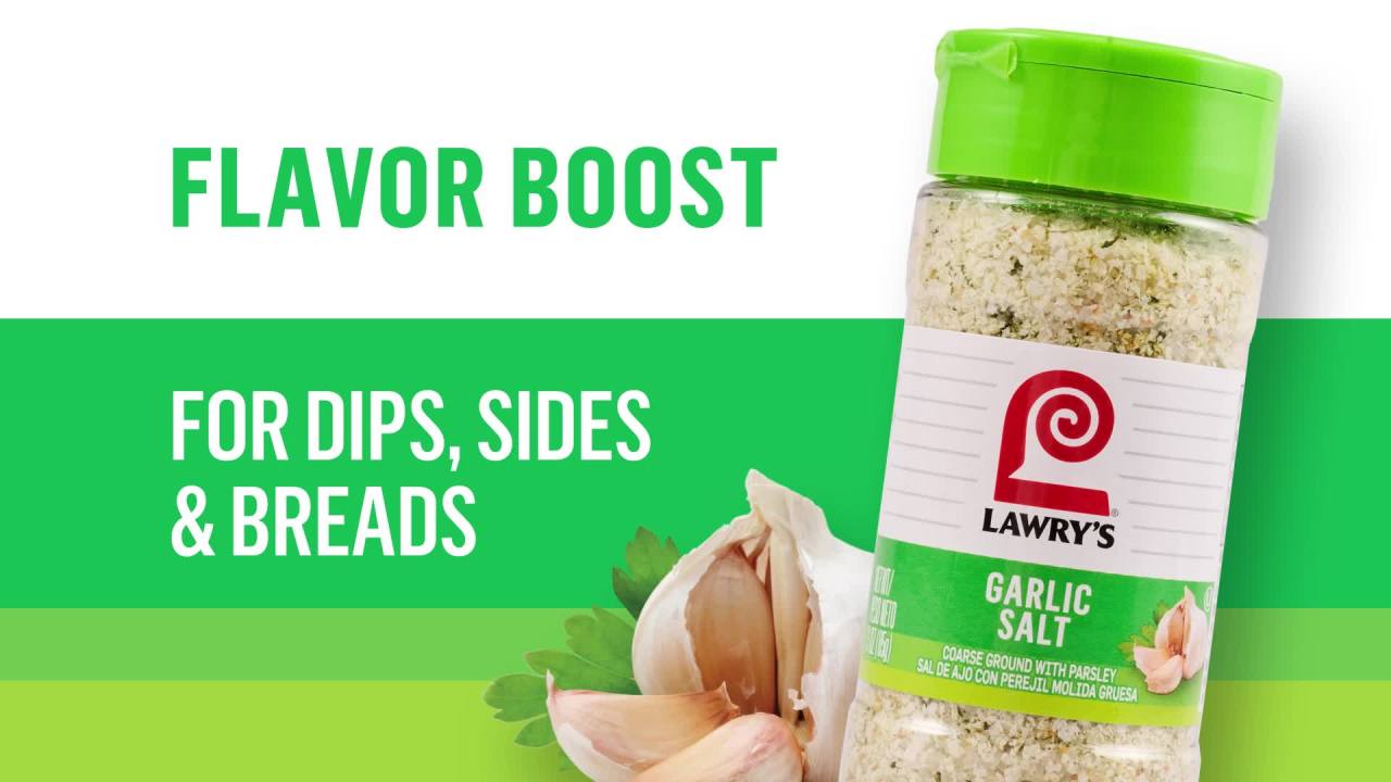 thumbnail video image 2 of Lawry's Kosher Coarse Ground with Parsley Garlic Salt, 3.0 oz Bottle, 2 of 29