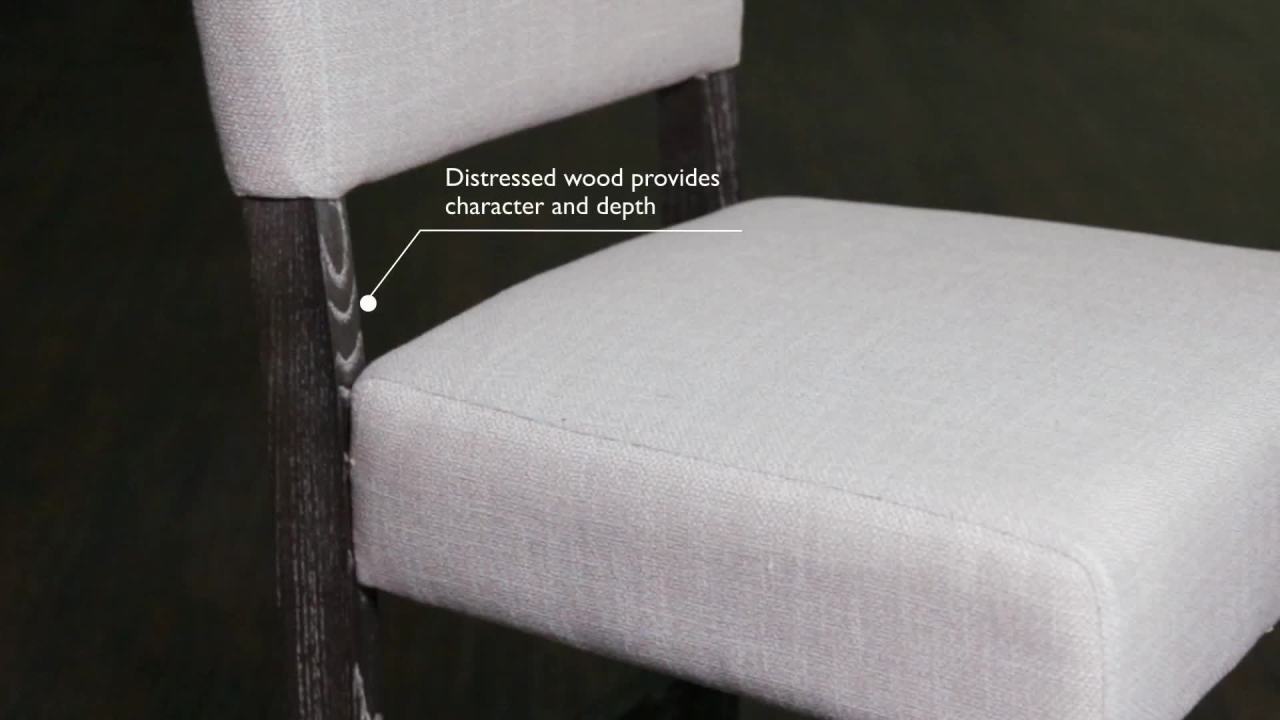 thumbnail video image 2 of Leick Home Set of 2 Counter Bar Stools with High Density Foam Seating, Heather Gray and Black Bean Finish, 2 of 16