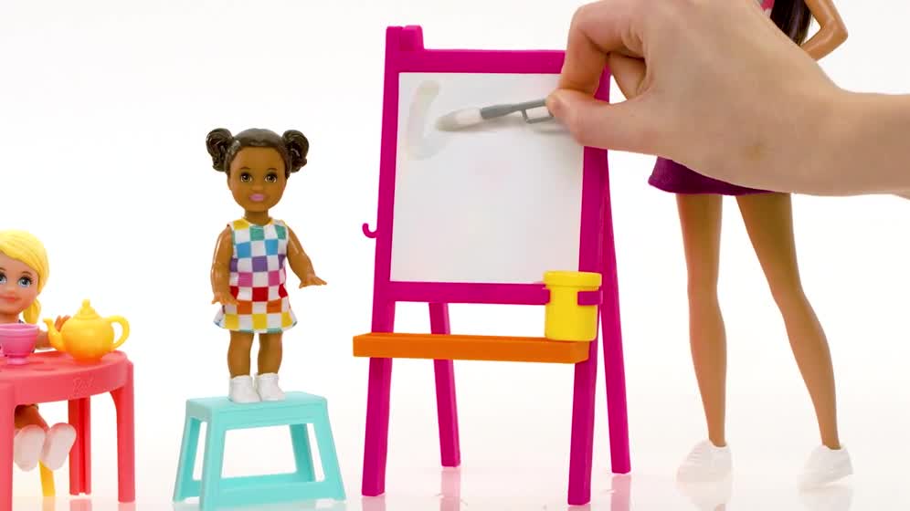 thumbnail video image 3 of Barbie Skipper Babysitters Inc. Ultimate Daycare Playset with 3 Dolls, Furniture & 15+ Accessories, 3 of 8