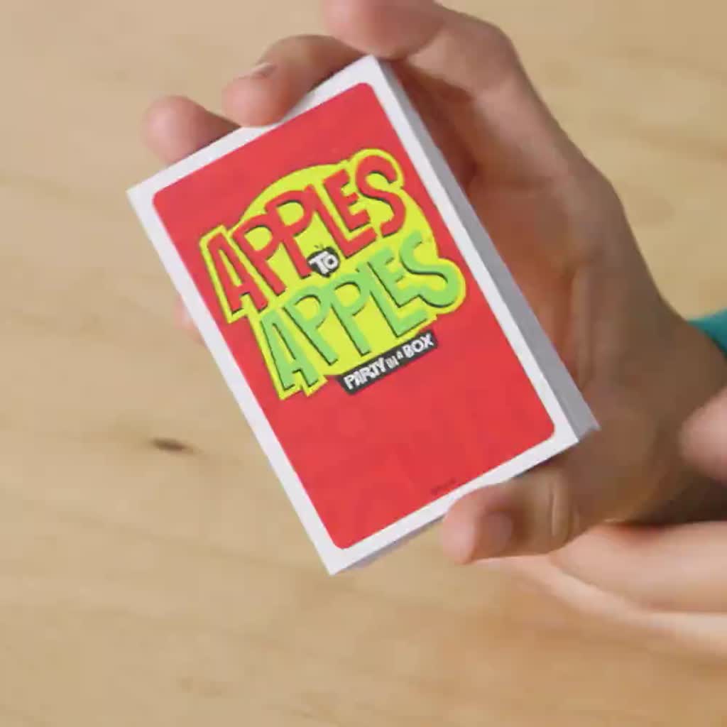 thumbnail video image 2 of Apples to Apples Game of Comparisons for Family Game Nights & Parties, 500+ cards, 4-8 Players, 2 of 7