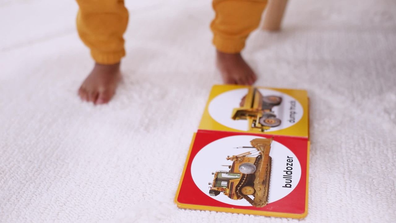 thumbnail video image 2 of Pre-Owned Melissa & Doug Children’s Book – Poke-a-Dot: Construction Vehicles (Board Book with Buttons to Pop), 2 of 2