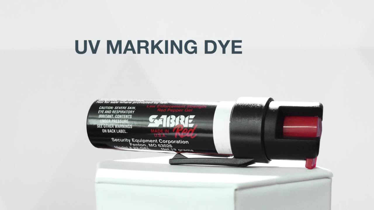 thumbnail video image 3 of SABRE Compact Pepper Gel with Clip, Maximum Strength, Black, 1 Ct, New, Pocket Pepper Sprays, 3 of 8