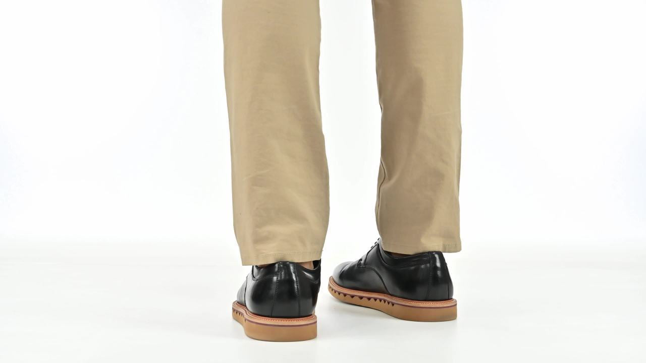 thumbnail video image 2 of Vance Mens William Plain Toe Lace-up Derby, 2 of 10