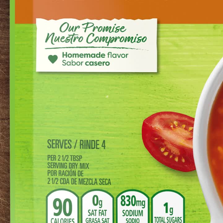 thumbnail video image 2 of Knorr Sopa Soup Mix Tomato Soup with Alphabet Pasta Made with Real Vegetables and Spices 3.5 oz, 2 of 10