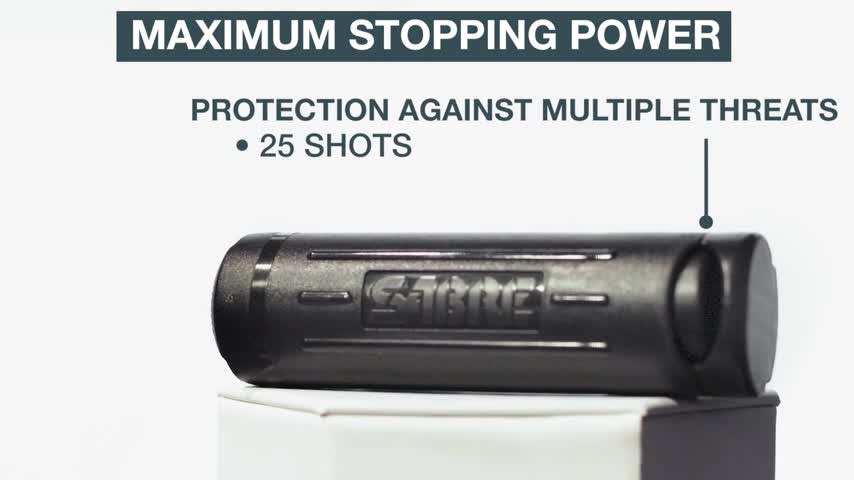 thumbnail video image 2 of SABRE Fast Flip Top Pepper Spray with Snap-Clip Keychain, Black & Pink,2 Ct,New,Pocket Pepper Sprays, 2 of 6