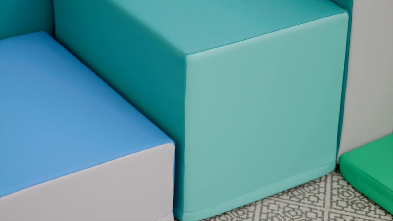 thumbnail video image 2 of SoftZone Tunnel Maze Corner Climber, 2 of 10