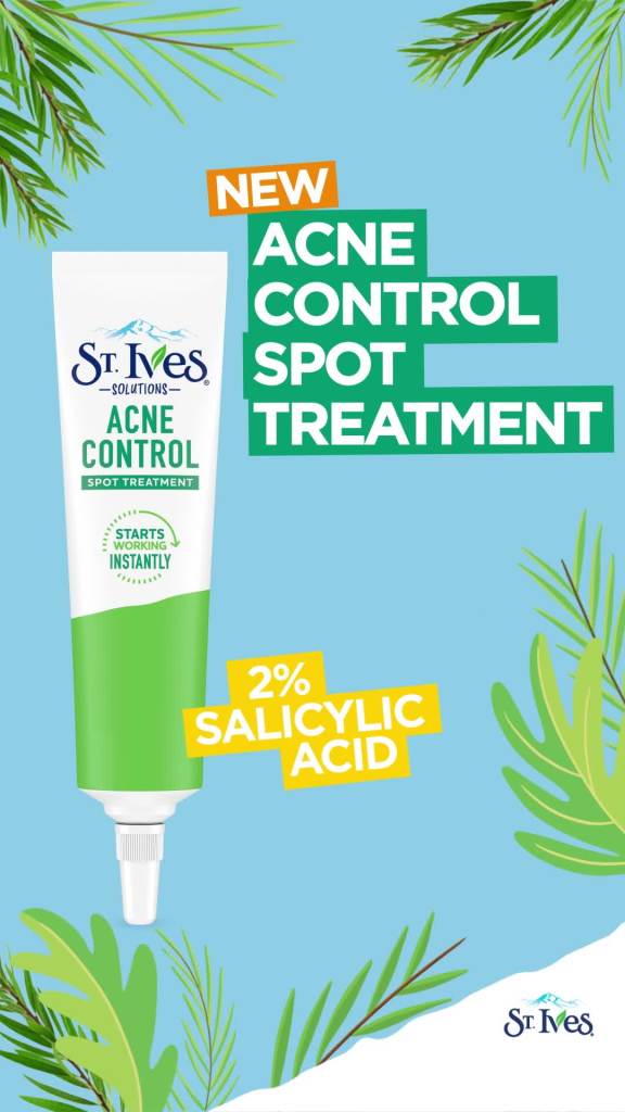 thumbnail video image 2 of St. Ives Solutions Spot Treatment For Blemish Redness Reduction Acne Control Made with 2% Salicylic Acid and 100% Natural Tea Tree Extract 0.75 oz, 2 of 16
