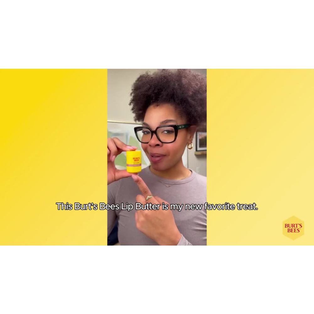 thumbnail video image 2 of Burt's Bees Vanilla Honey Lip Butter, Twist Up Dispenser, 0.5 Oz., 2 of 15
