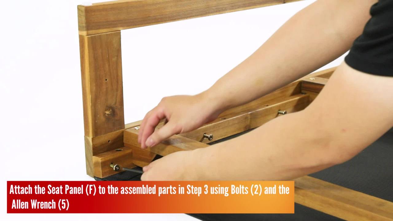 thumbnail video image 2 of Maureen Mesh and Wood Outdoor Adjustable Chaise Lounge, Black and Teak, 2 of 10