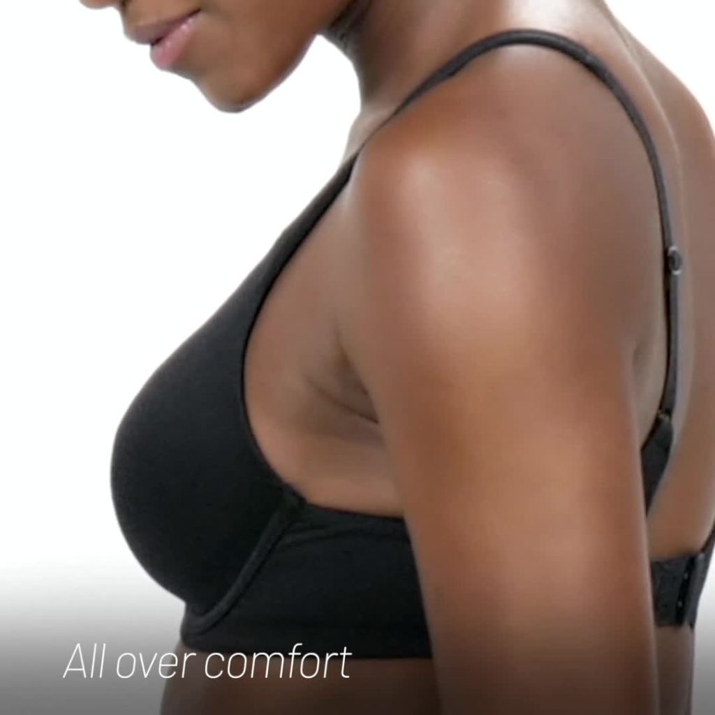 thumbnail video image 2 of Women's Vanity Fair 75204 Beyond Comfort Full Coverage Underwire Bra (Damask Neutral 36B), 2 of 4