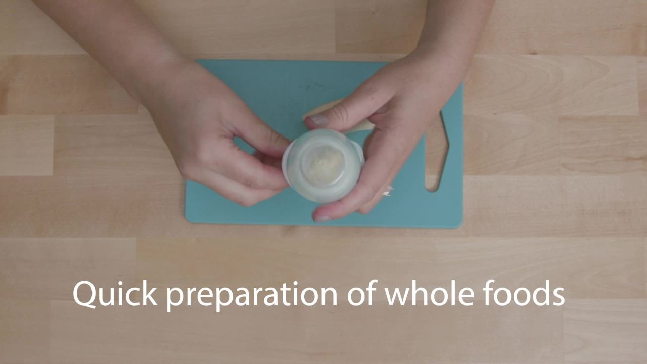 thumbnail video image 3 of Dr. Brown's Designed to Nourish, Fresh Firsts Silicone Feeder, Solid Food Feeding, Mint/Gray, 2 Pack, 3 of 17