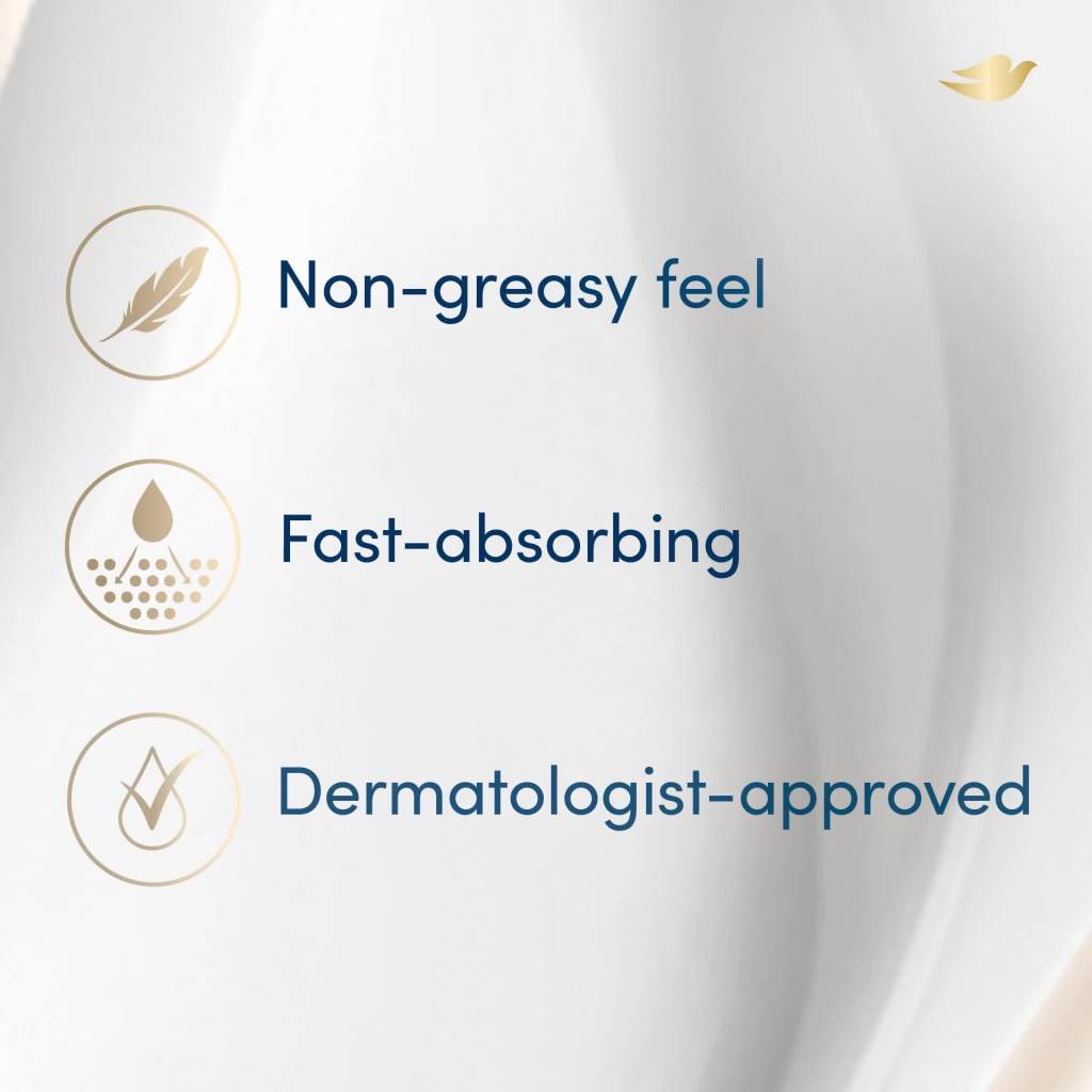 thumbnail video image 2 of Dove Body Love Everyday Care Non Greasy Women's Body Lotion Cream Oil Dry Skin, 13.5 oz, 2 of 11