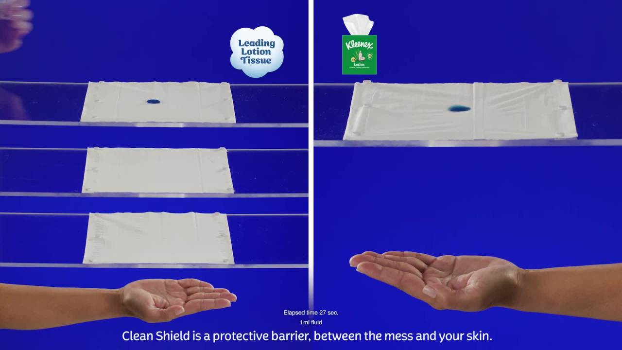 thumbnail video image 2 of Kleenex Lotion Facial Tissues with Coconut Oil, 1 Cube Box, 60 Tissues per Box, 3-Ply, 2 of 9