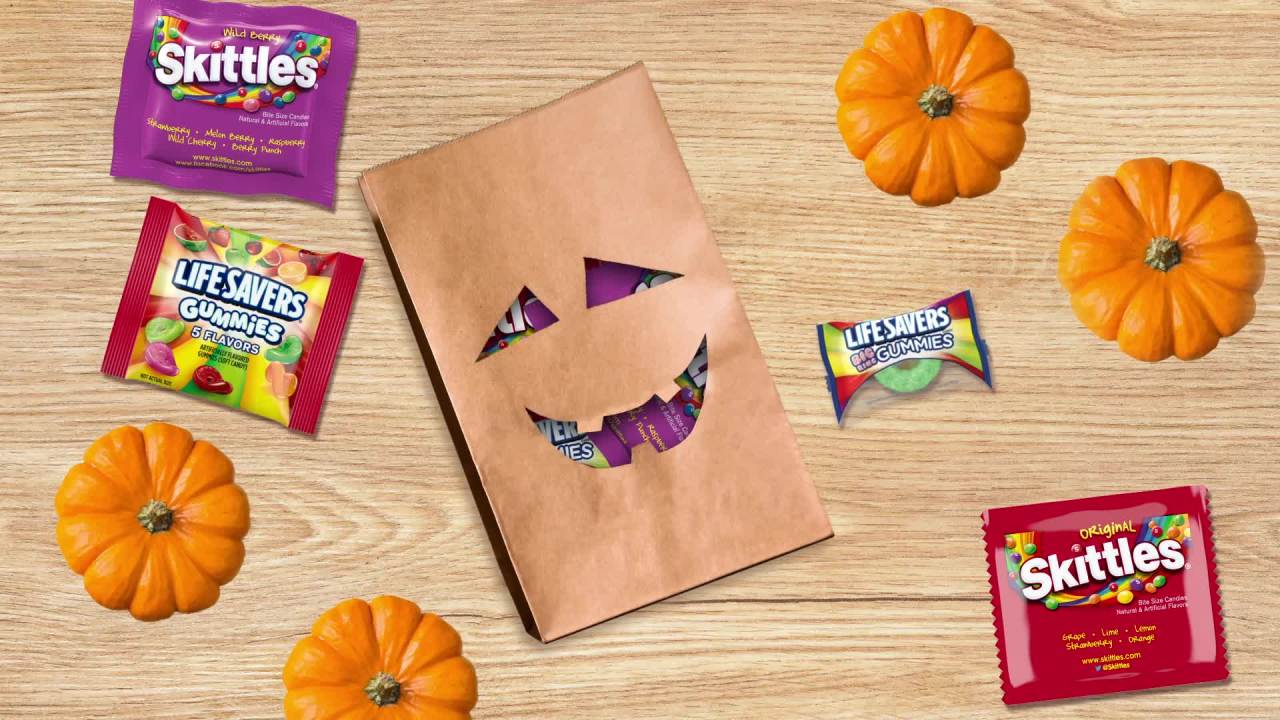 thumbnail video image 2 of Mars Mixed Skittles and Life Savers Gummies & More Chewy Halloween Candy - 35 Ct Bulk Bag, 2 of 10