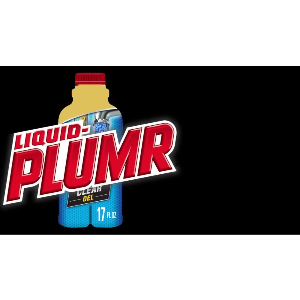 thumbnail video image 2 of (3 pack) Liquid-Plumr Drain Clog Remover Gel, Urgent Clear, 17 fl oz, 2 of 11