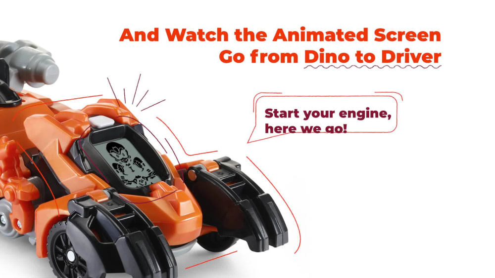 VTech® Switch & Go® T-Rex Race Car Transforming Dino with Fire Effects - image 2 of 12