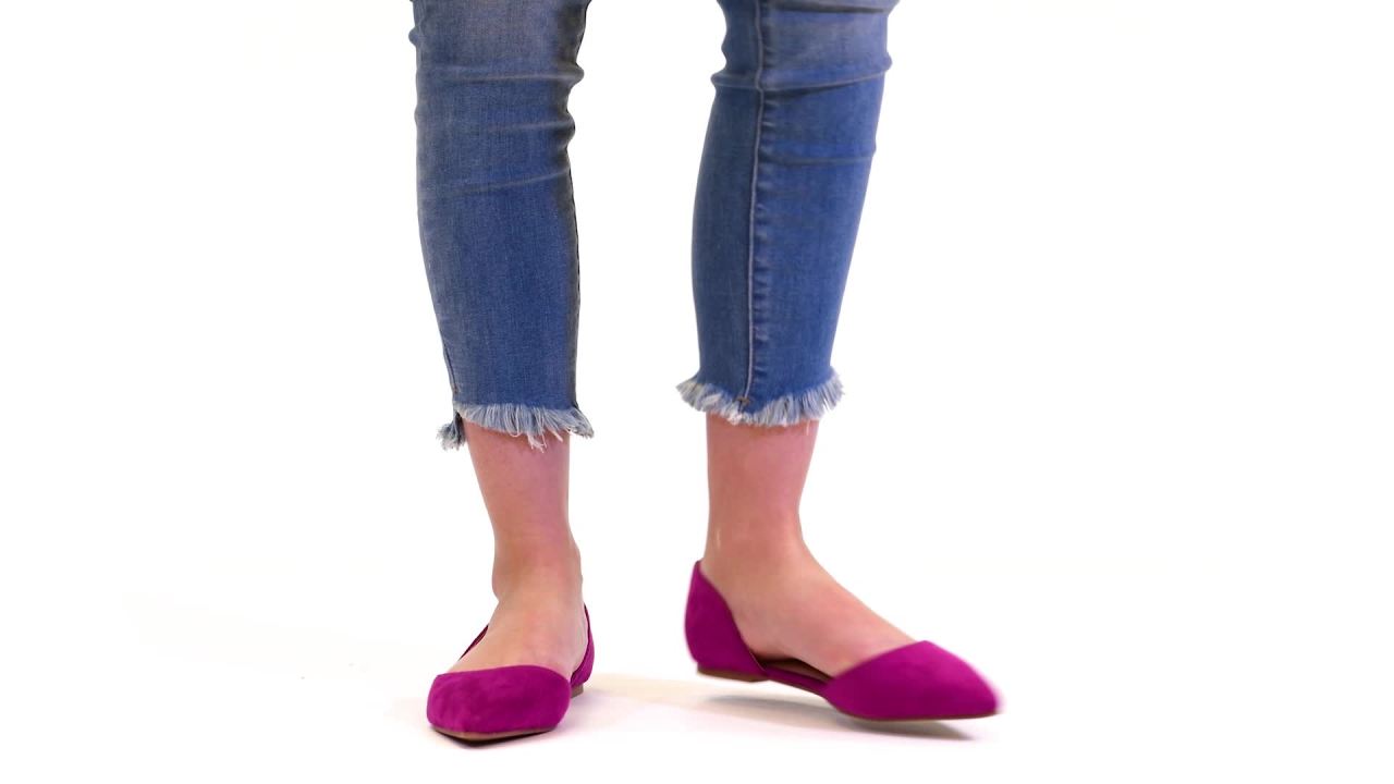 thumbnail video image 2 of Womens D'Orsay Flat, 2 of 8