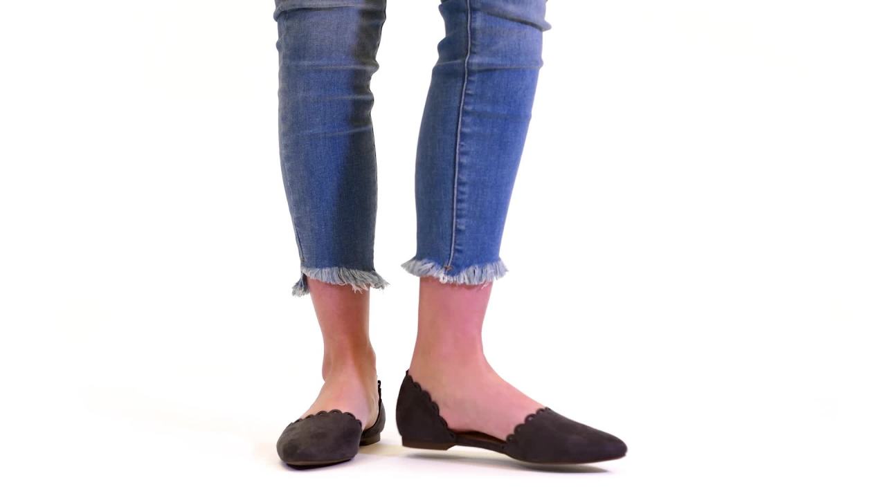 thumbnail video image 2 of Journee Women's Jezlin Almond Toe D'Orsay Flats, Wide Width Available, 2 of 10