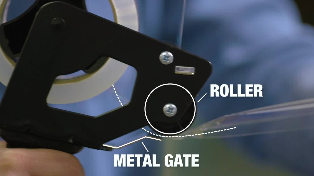 thumbnail video image 2 of Duck BladeSafe Tape Gun Dispenser, Includes HP260 Tape Roll, 1.88 in. x 60 yd., 2 of 11