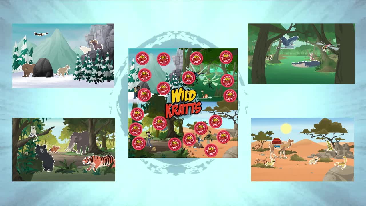 thumbnail video image 2 of Goliath Wild Kratts Habitat Memory Game - Classic Memory Gameplay, Creative Storytelling, 2 of 6