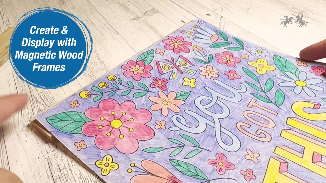 thumbnail video image 2 of Faber-Castell Color by Number Wall Art Plant Room - Color by Number for Adult, Men and Women, Unisex, 2 of 7