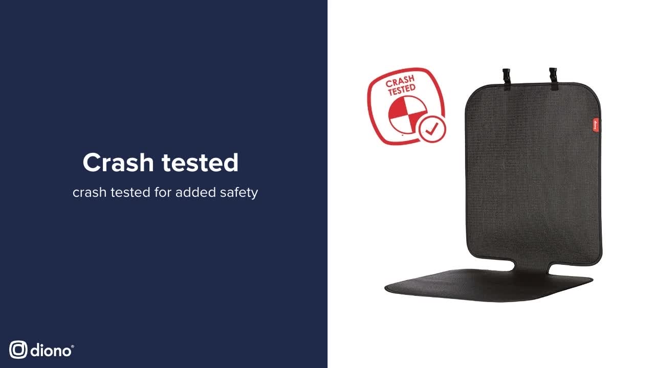 thumbnail video image 2 of Diono Grip It Anti-Slip Baby Car Seat Protector, Black, 2 of 9