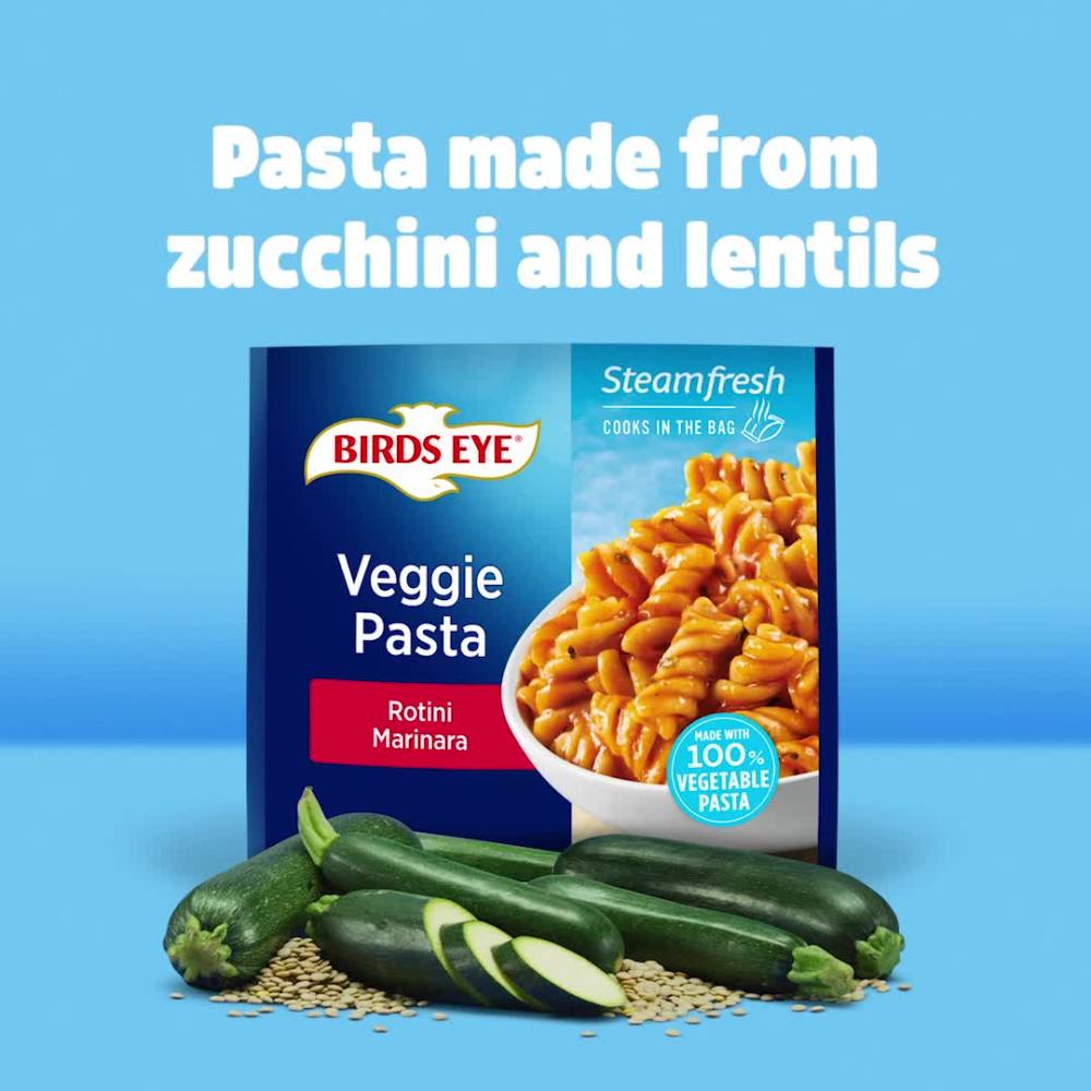 Birds Eye Veggie Pasta Rotini with Marinara Sauce, Frozen Side, 10 oz