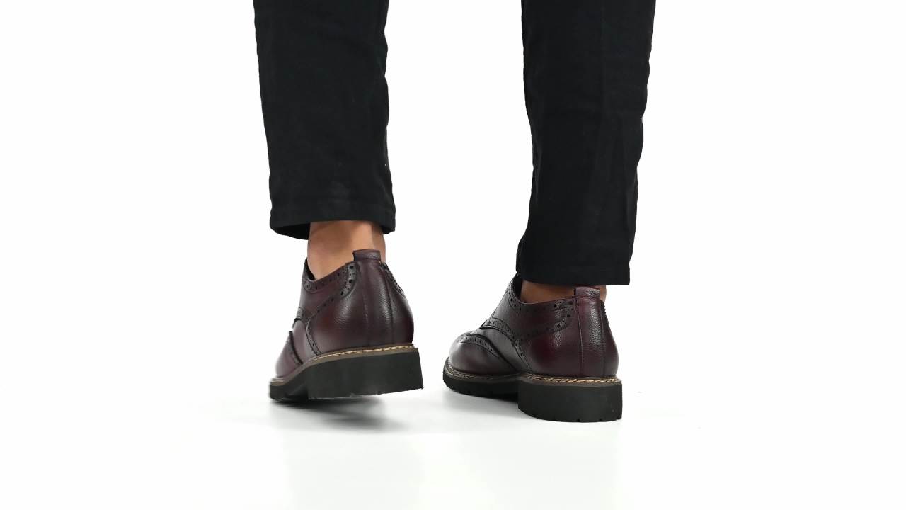 thumbnail video image 2 of Vance Mens Campbell Wingtip Lace-up Derby, 2 of 10