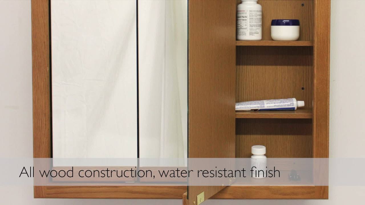 thumbnail video image 2 of Design House Concord 30 inch Medicine Cabinet in White Gloss, 2 of 11