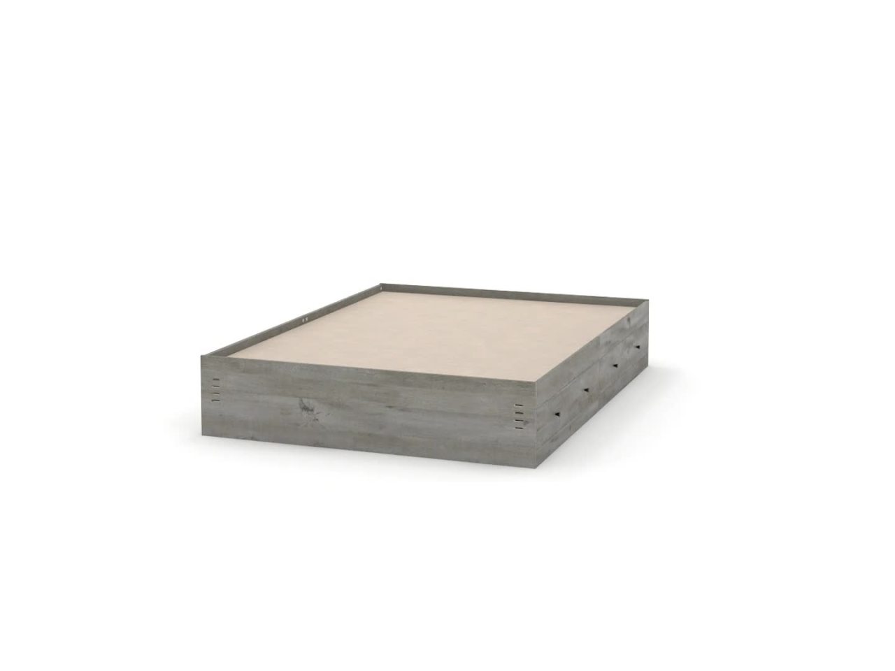 thumbnail video image 2 of Sauder Cannery Bridge Queen Storage Mates Bed, Mystic Oak Finish, 2 of 11