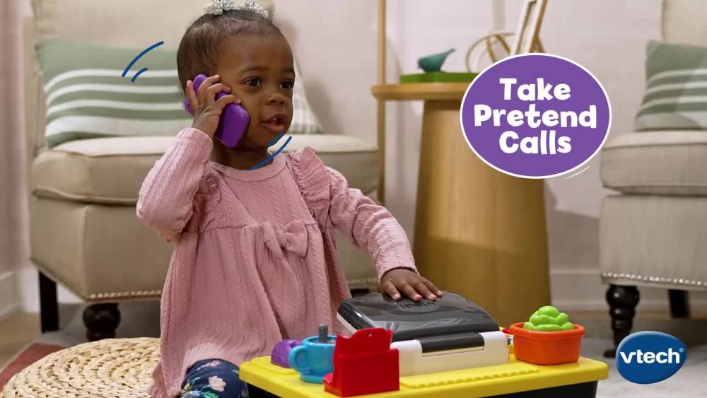 thumbnail video image 2 of VTech® Little CEO Learning Desk™ Electronic Learning Systems for Baby and Toddlers, 2 of 12