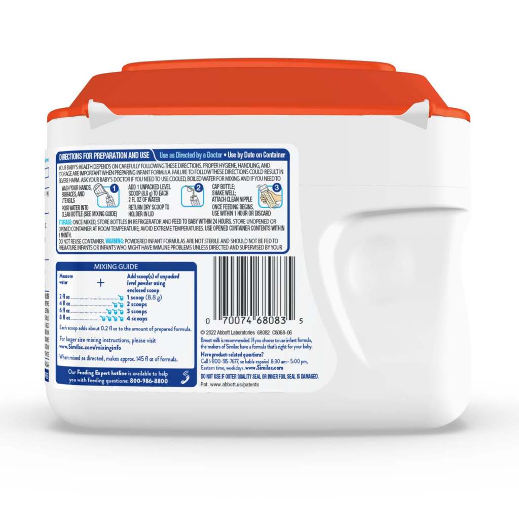 thumbnail video image 2 of Similac Sensitive Powder Baby Formula, 20.1-oz Tub, 2 of 18